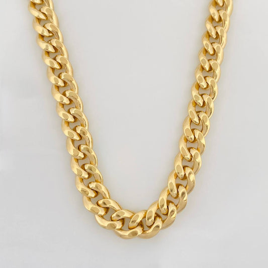Cadena Cubana 13.6g / 24 in / 6.7mm Oro Amarillo 18K
