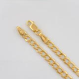 Pulso Cubano 2.35g / 8 1/4 in / 3.4mm Oro Amarillo 18K