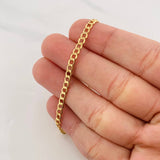 Pulso Cubano 2.35g / 8 1/4 in / 3.4mm Oro Amarillo 18K