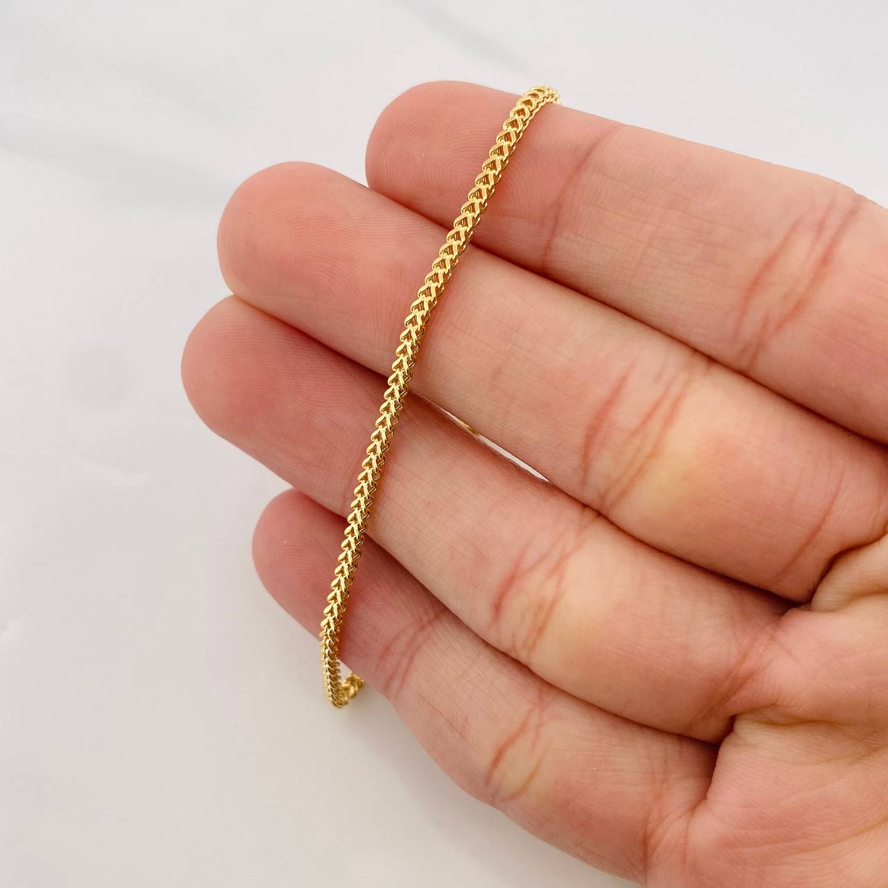 Pulso Franco 1.75g / 7 1/2 in / 1.8mm Oro Amarillo 18K