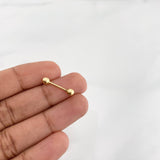 Piercing Barra 0.35g / 3/4 in Oro Amarillo 18K