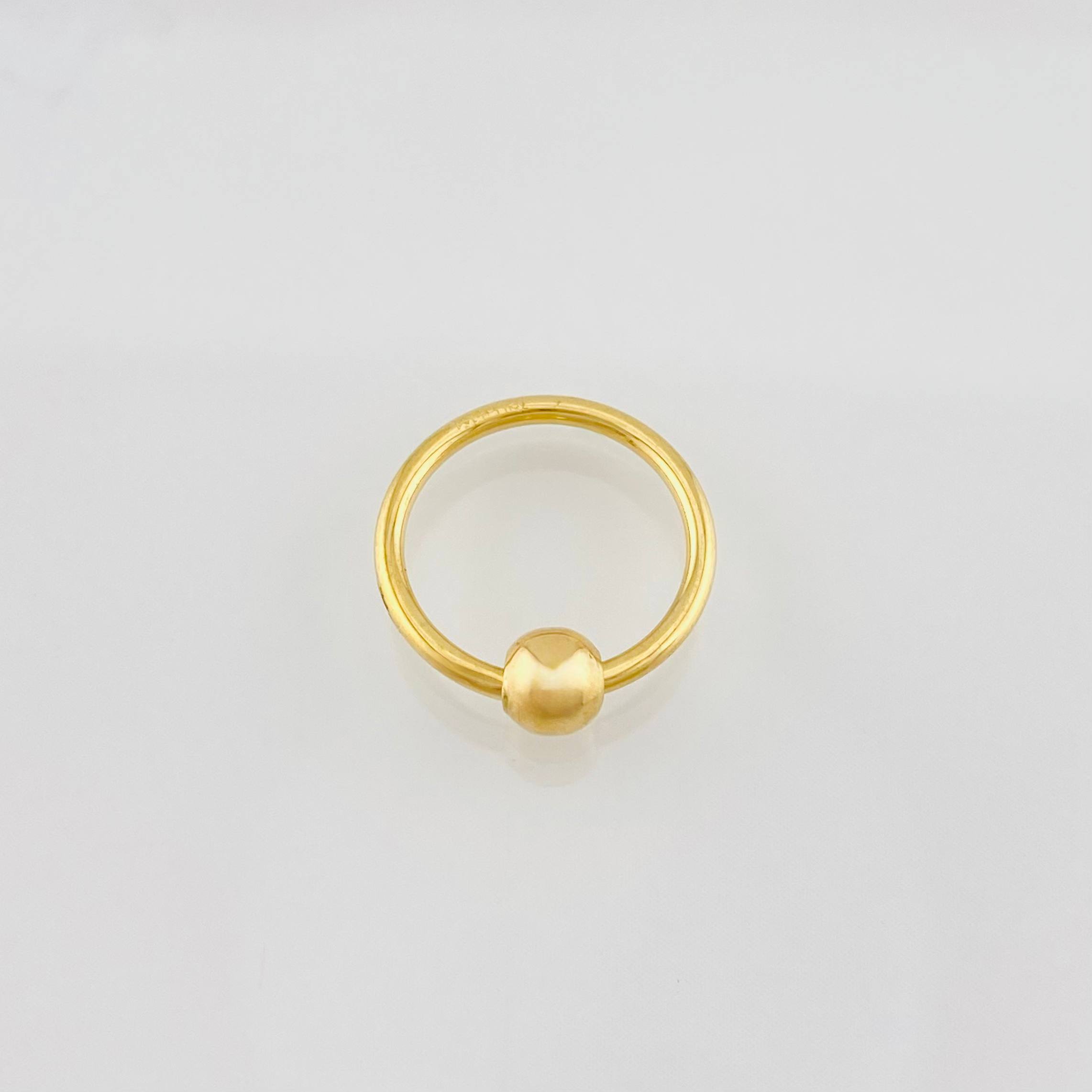 Piercing Aro 0.75g / 1/2 in Oro Amarillo 18K