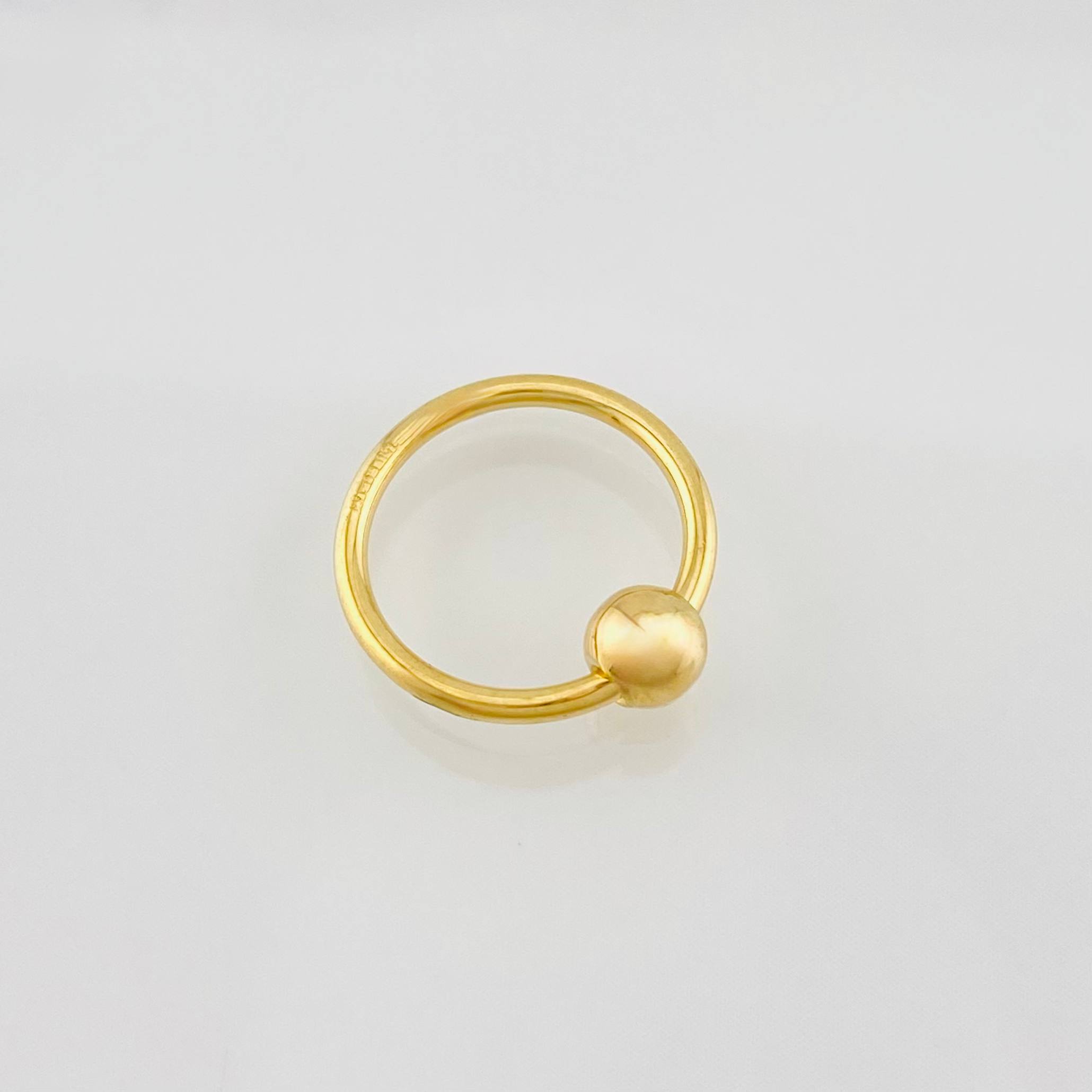 Piercing Aro 0.75g / 1/2 in Oro Amarillo 18K