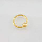 18K Yellow Gold Hoop Piercing 0.75g / 1/2