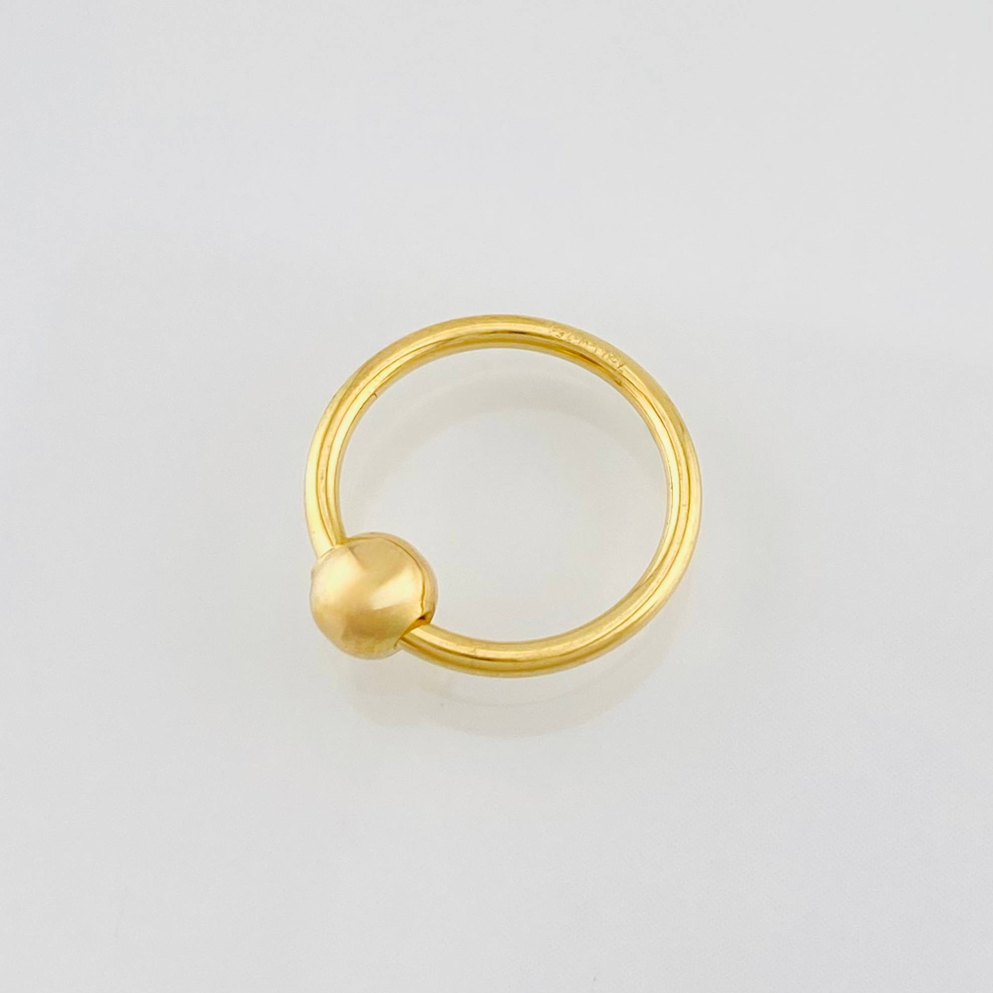 Piercing Aro 0.75g / 1/2 in Oro Amarillo 18K