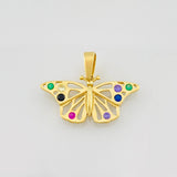 Dije Mariposa 1.95g / 3/4 in Oro Amarillo 18K