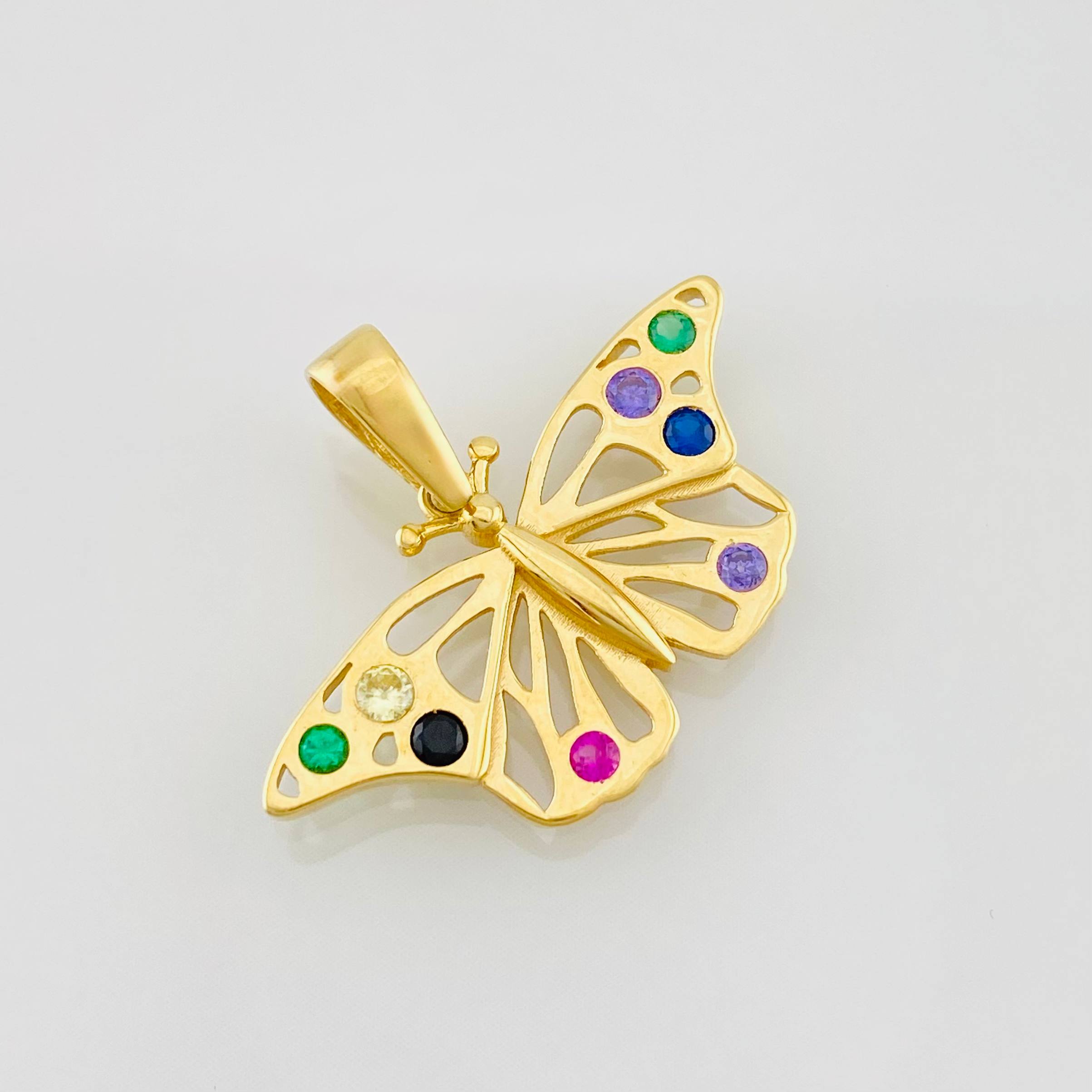 Dije Mariposa 1.95g / 3/4 in Oro Amarillo 18K