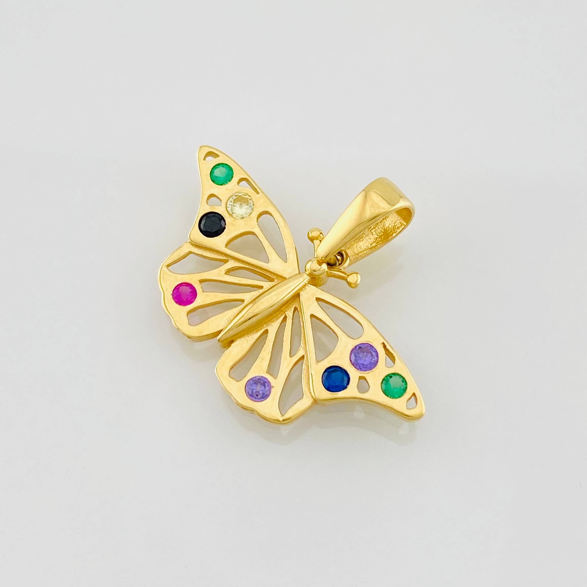 Dije Mariposa 1.95g / 3/4 in Oro Amarillo 18K