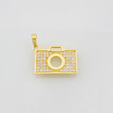 Dije Camara Fotografica 1.35g / 3/4 in Oro Amarillo 18K