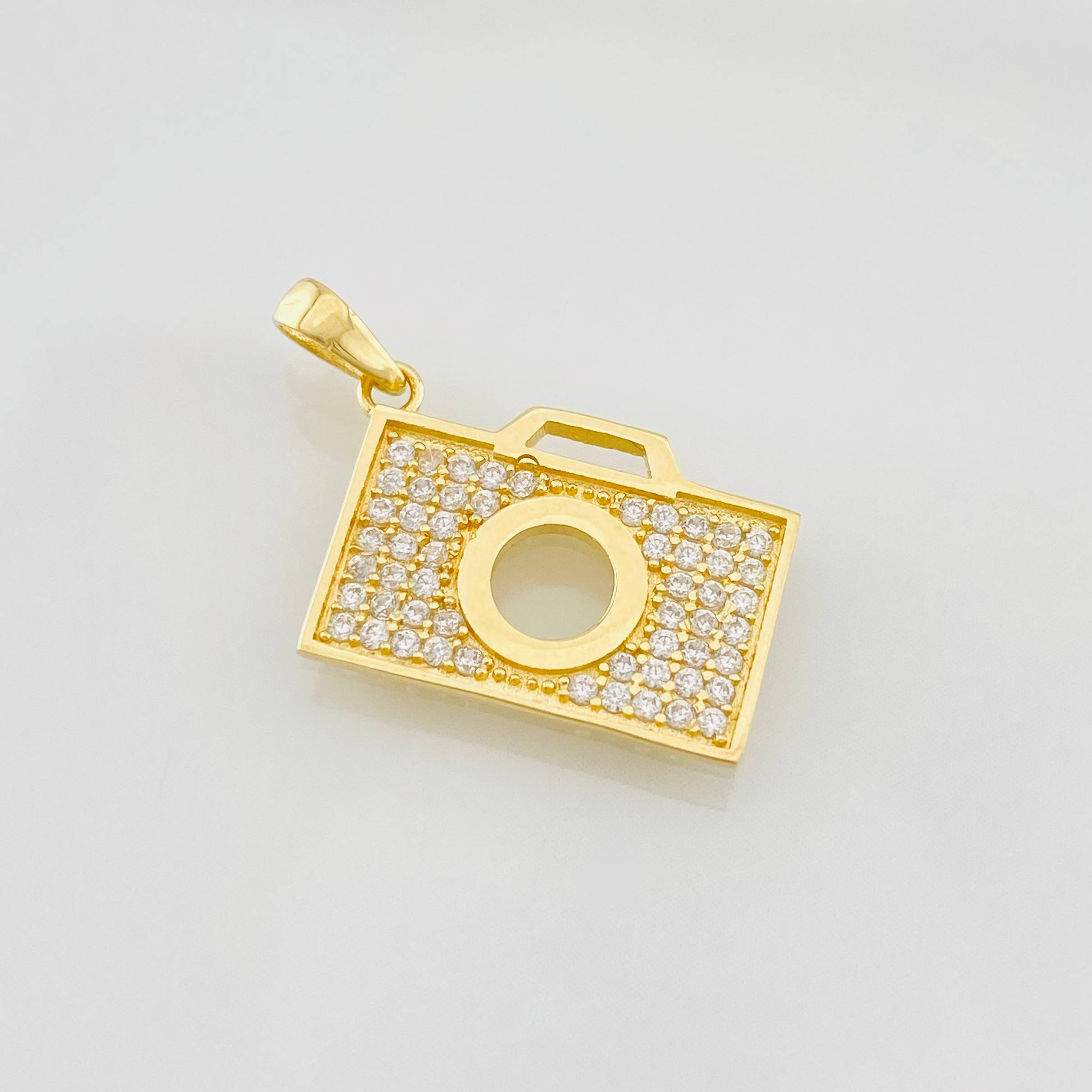 Dije Camara Fotografica 1.35g / 3/4 in Oro Amarillo 18K
