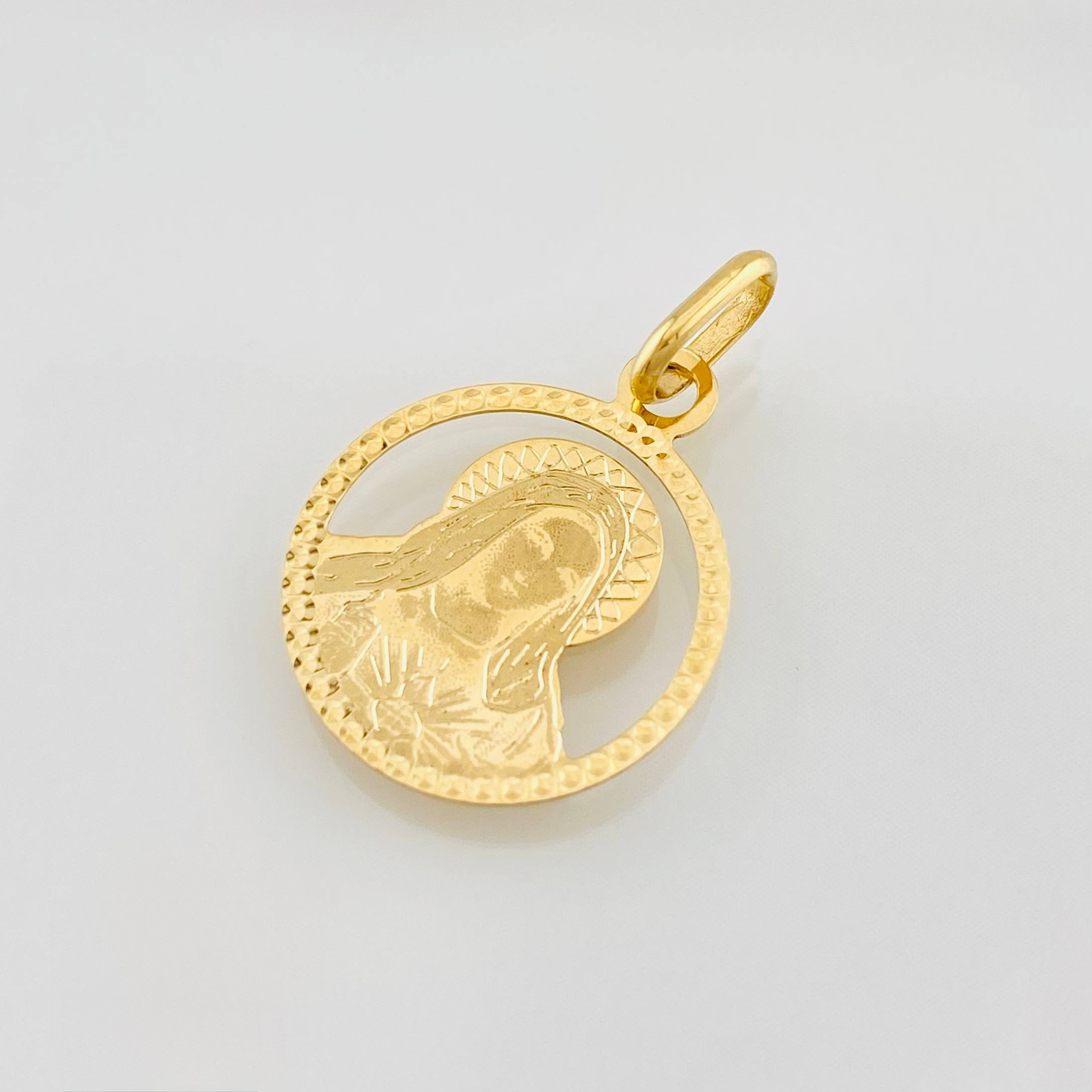 Dije Virgen María 0.7g / 3/4 in Oro Amarillo 18K
