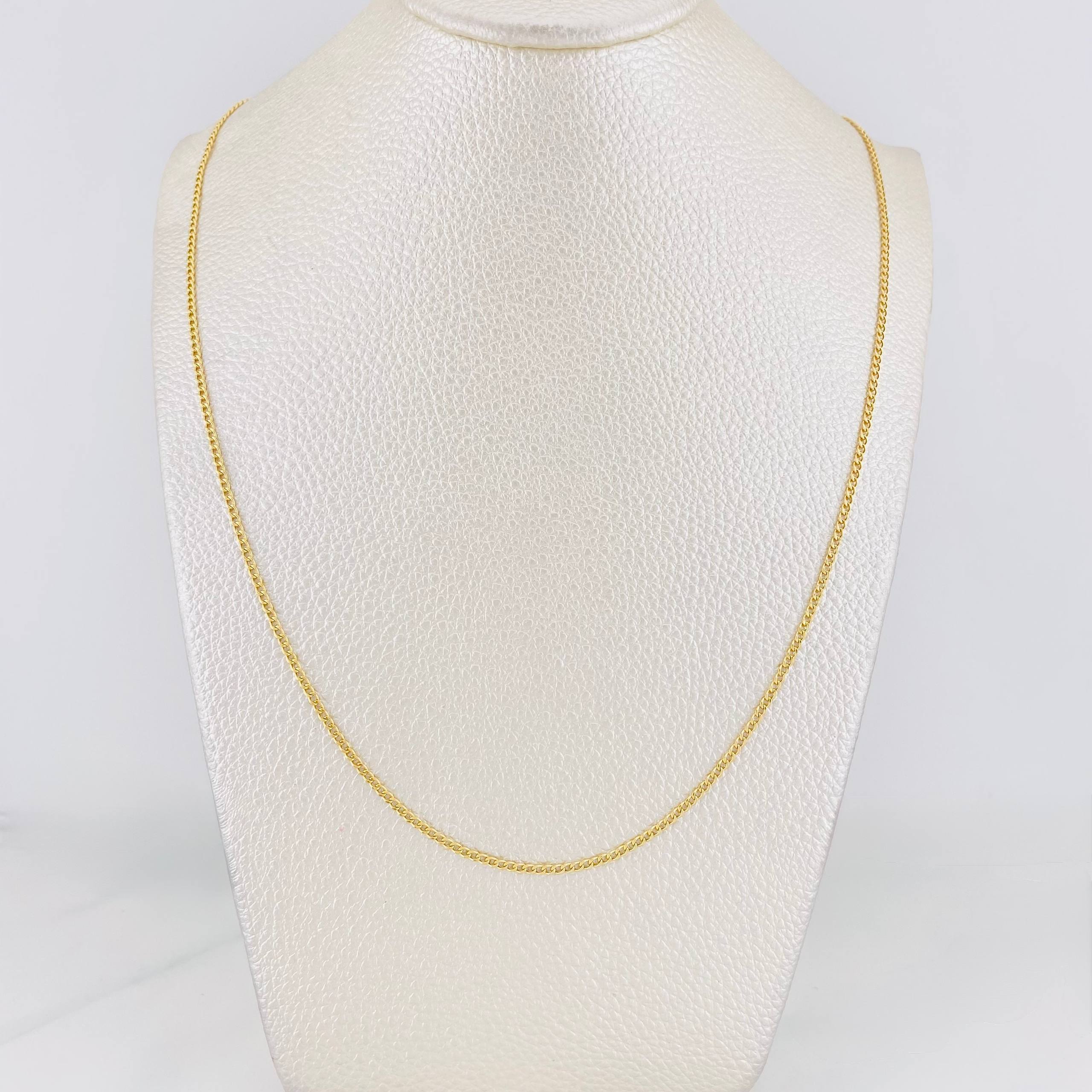 Cuban Links 1.1g / 16 in / 1.6mm 18K Yellow Gold