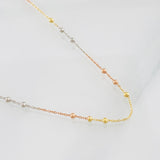 Cadena Aro Seguido 1.9g / 20 in / 0.8mm Tres Oros 18K