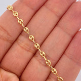 Tobillera GC 2.75gr / 10 1/4 in / 3mm Oro Amarillo 18K %