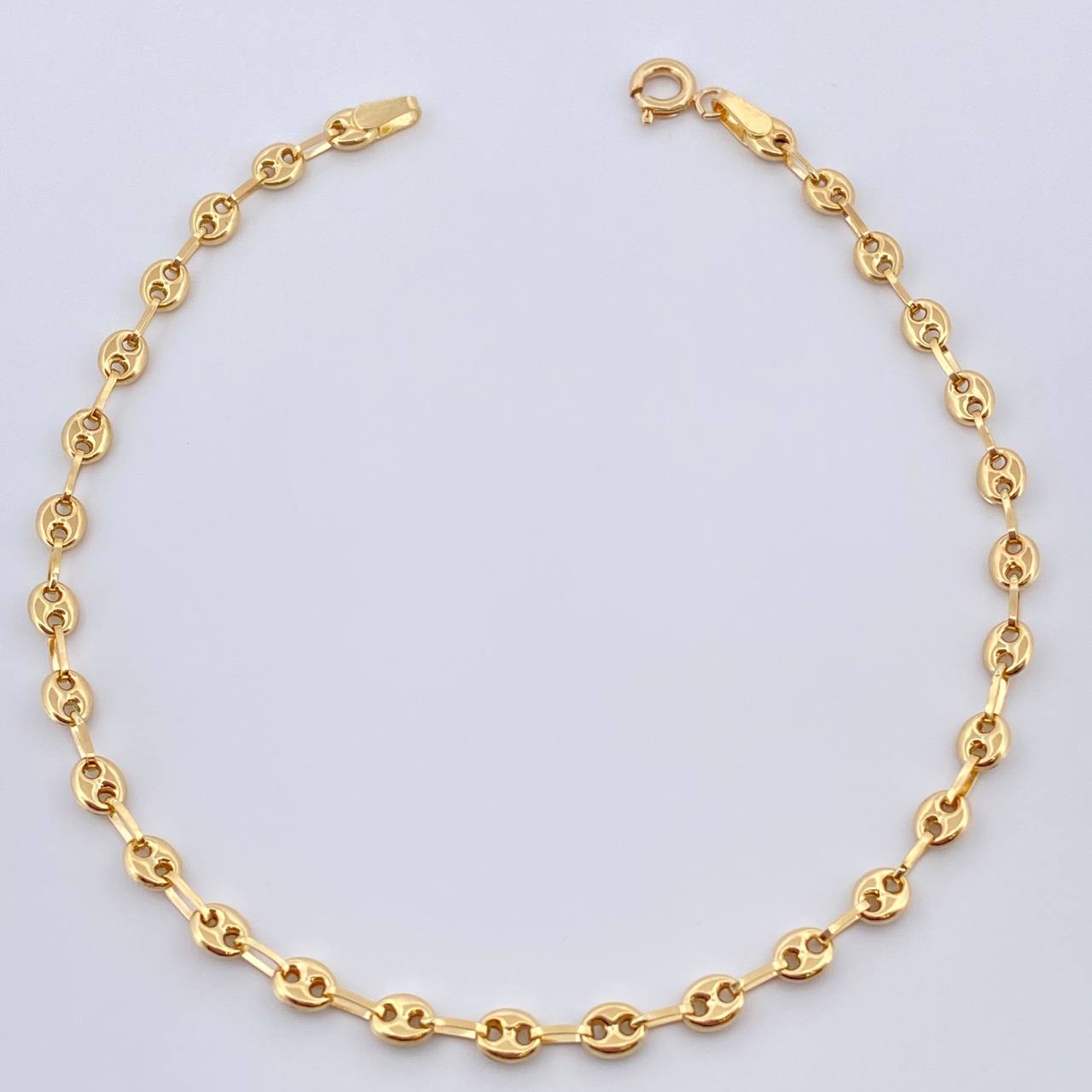 Tobillera GC 2.75gr / 10 1/4 in / 3mm Oro Amarillo 18K %