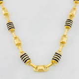 Cadena Rustica Barril 20.3g / 24 in / 6mm Oro Amarillo 18K