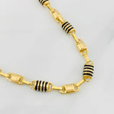 Cadena Rustica Barril 20.3g / 24 in / 6mm Oro Amarillo 18K