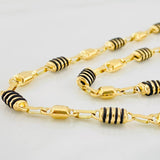 Cadena Rustica Barril 20.3g / 24 in / 6mm Oro Amarillo 18K