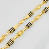 Cadena Rustica Barril 20.3g / 24 in / 6mm Oro Amarillo 18K
