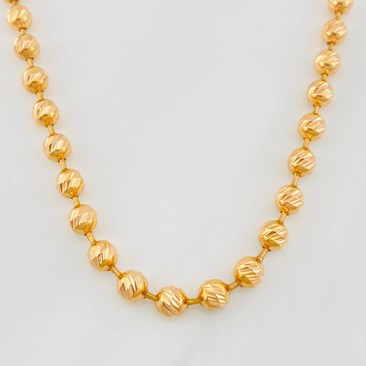 Cadena Militar Diamantada 43.5g / 30 in / 5mm Oro Rosa 18K