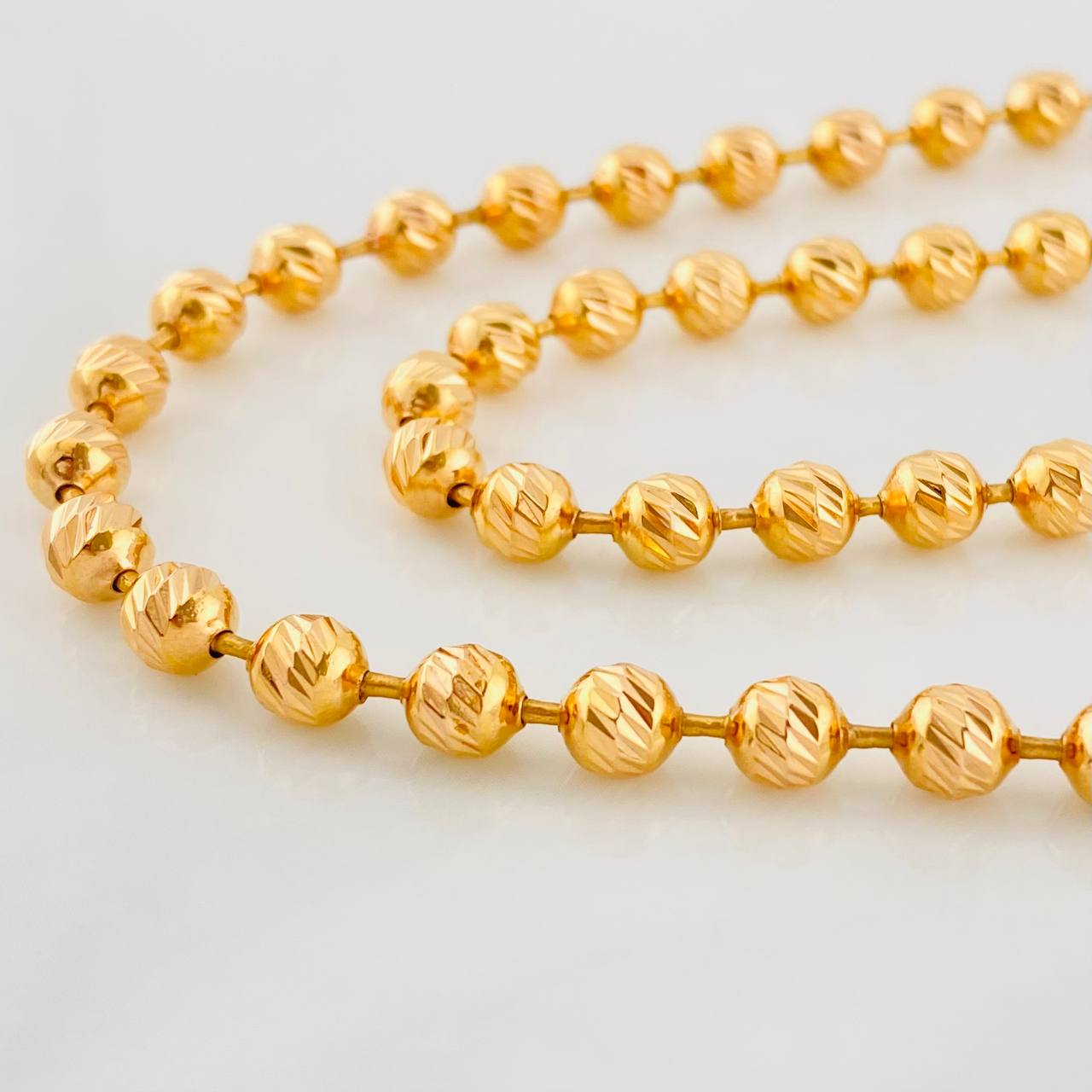Cadena Militar Diamantada 43.5g / 30 in / 5mm Oro Rosa 18K