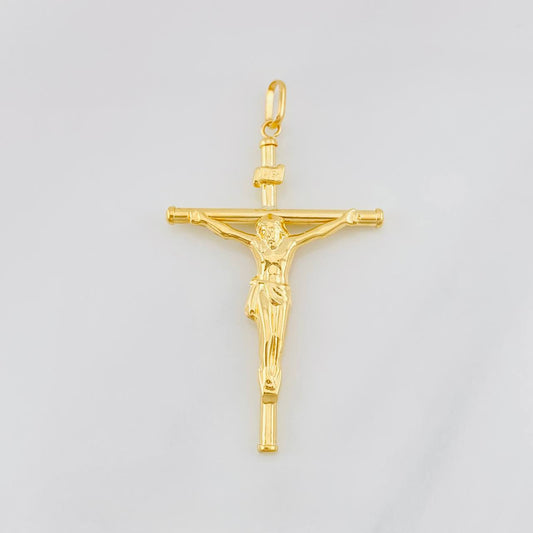 Dije Cruz Cristo 1.65g / 2 in Oro Amarillo 18K