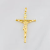 Dije Cruz Cristo 1.65g / 2 in Oro Amarillo 18K