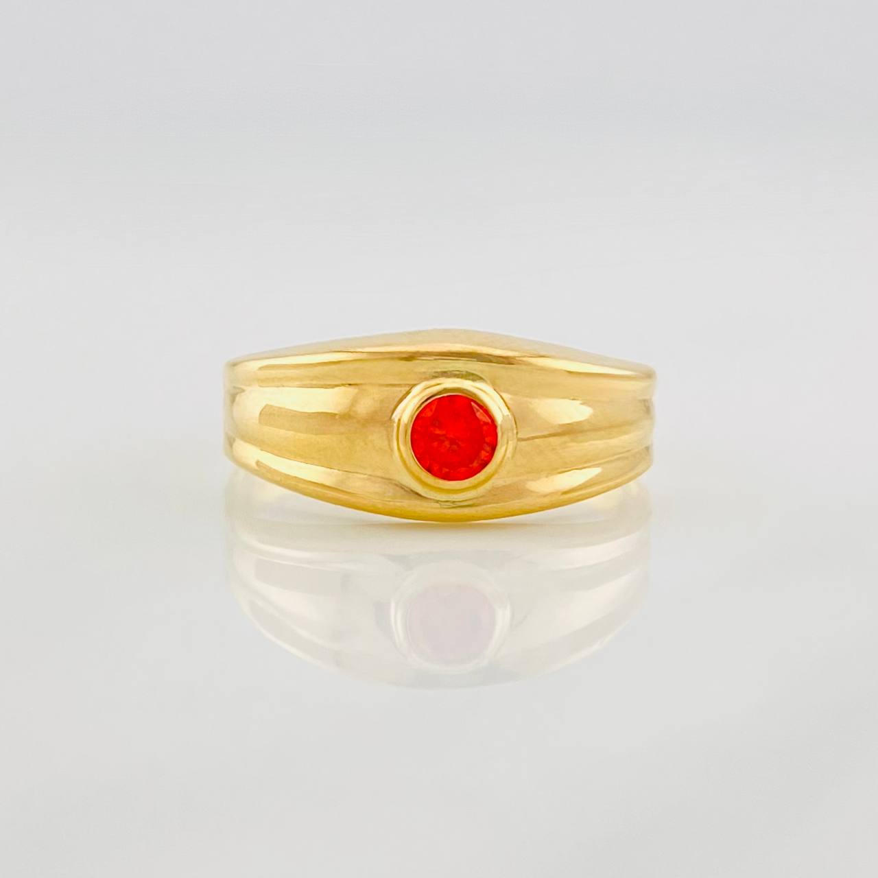 Circle Ring 1.55g / T7 1/2 Yellow Gold 18K