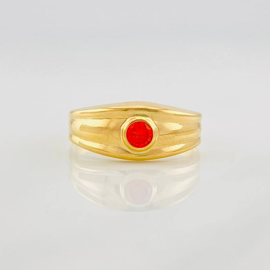 Anillo Circulo 1.55g / T7 1/2 Oro Amarillo 18K