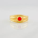 Circle Ring 1.55g / T7 1/2 Yellow Gold 18K