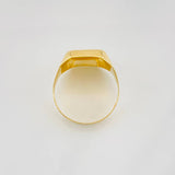 Anillo Sello Palmera 3.55g / T9 Oro Amarillo 18K