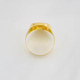 Bordered Ring Virgin of Carmen 3.65g / T9 3/4 Yellow Gold 18K
