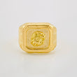 Eagle Signet Ring 3.55g / T8 3/4 Yellow Gold 18K