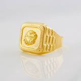 Eagle Signet Ring 3.55g / T8 3/4 Yellow Gold 18K