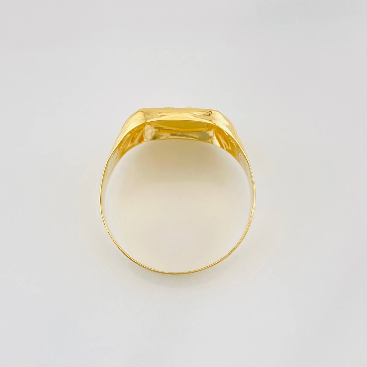 Anillo Sello Jesucristo 3.25g / T9 1/2 Oro Amarillo 18K