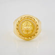 Anillo Sello Bordeado León 3.9g / T8 1/4 Oro Amarillo 18K
