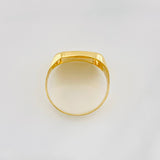 Bordered Eagle Signet Ring 3.5g / T10 Yellow Gold 18K