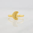 Anillo Media Luna Diamantada 0.95g / T7 1/2 Oro Amarillo 18K