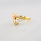 You and Me Ring 1.45g / Adjustable Three Golds 18K