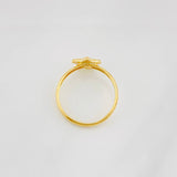 Diamond Cut Star Ring 0.9g / T5 Yellow Gold 18K