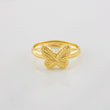 Anillo Mariposa Diamantada 0.95g / T5 Oro Amarillo 18K