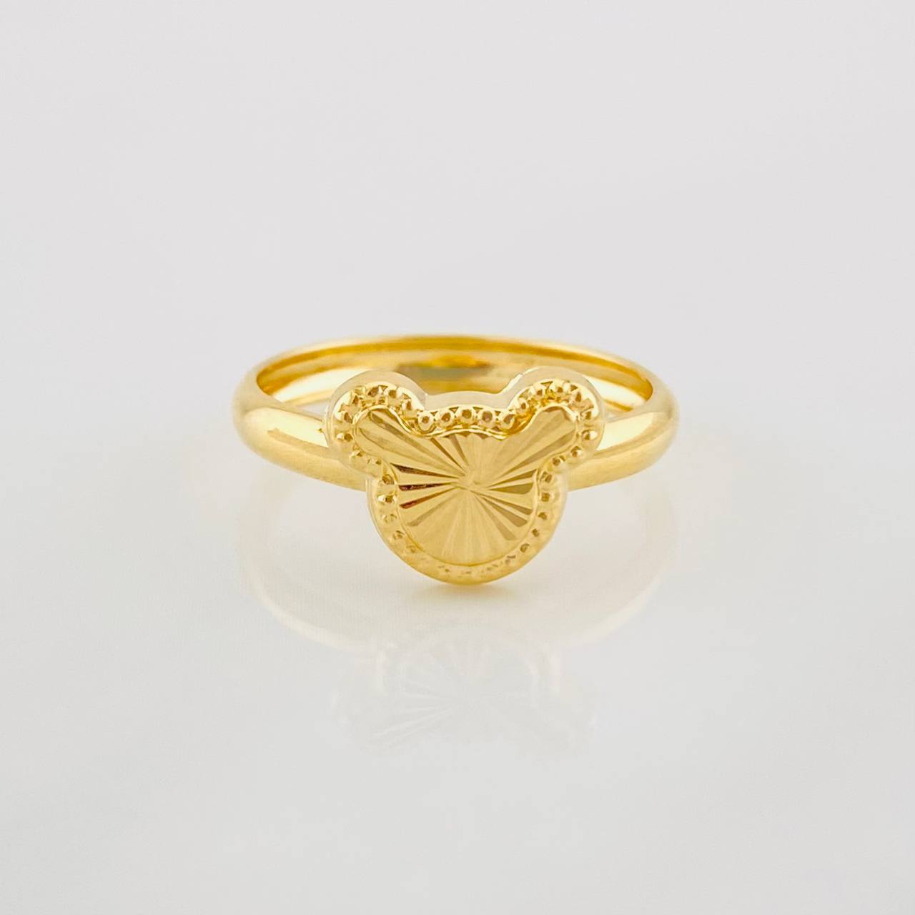 Anillo Raton Diamantado 0.9g / T5 1/4 Oro Amarillo 18K