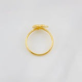Elephant Diamond Cut Ring 0.95g / T4 1/2 Yellow Gold 18K