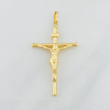 Dije Cruz Cristo 1.45g / 1 3/4 in Oro Amarillo 18K