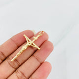 Dije Cruz Cristo 1.45g / 1 3/4 in Oro Amarillo 18K
