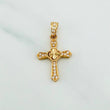 Dije Cruz Trebol 1.2 g / 1 in Oro Amarillo 18K