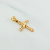 Dije Cruz Trebol 1.2 g / 1 in Oro Amarillo 18K
