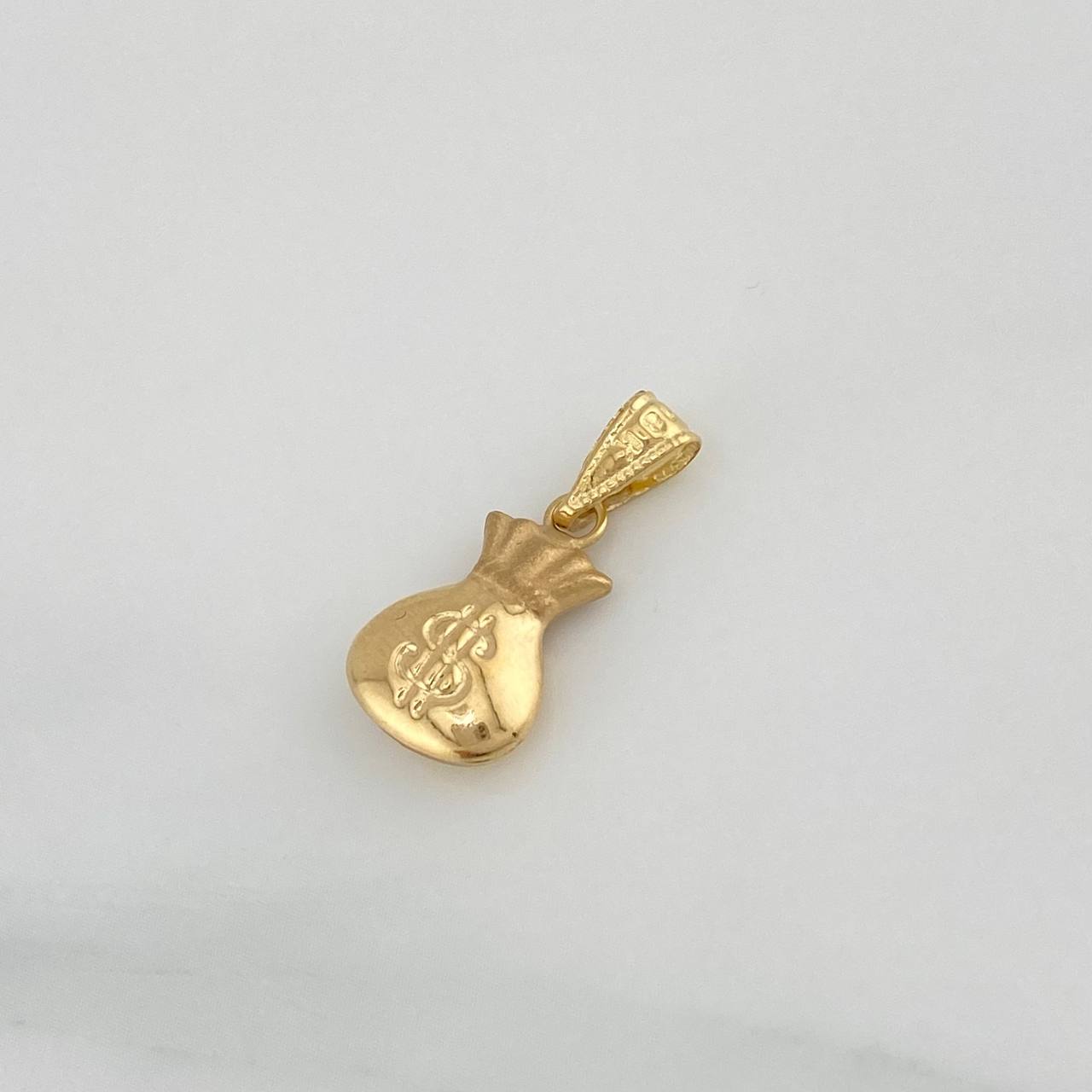 Dije Bolsa Dinero 0.8 g / 3/4 in Oro Amarillo 18K