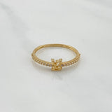 Ring Lv 1.2 g / T7 1/4 Yellow Gold 18K