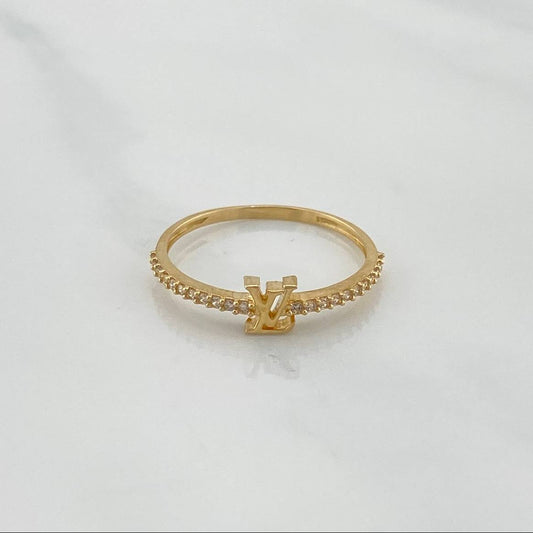 Anillo Lv 1.2 g / T7 1/2 Oro Amarillo 18K